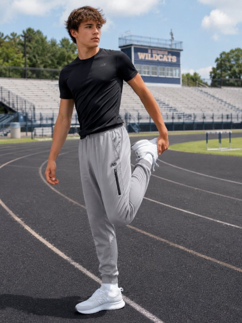 New Balance Men’s Joggers Gray Elastic Waist SZ S